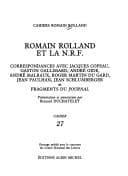 Tapa de Romain Rolland et la N.R.F.