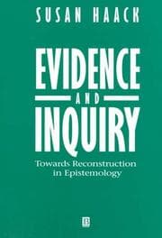 Tapa de Evidence and Inquiry
