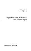 Tapa de The European Union in the 1990s