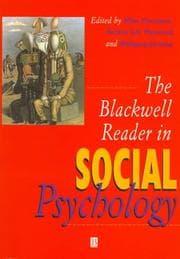 Tapa de Blackwell reader in social psychology