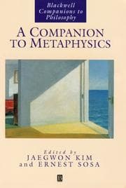 Tapa de A Companion to Metaphysics