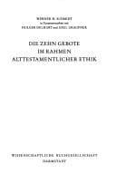 Tapa de Die Zehn Gebote im Rahmen alttestamentlicher Ethik
