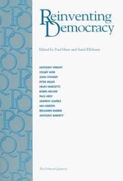 Tapa de Reinventing democracy