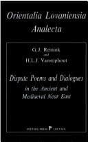 Tapa de Dispute poems and dialogues in the ancient and mediaeval Near East