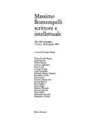 Tapa de Massimo Bontempelli, scrittore e intellettuale