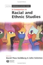 Tapa de A companion to racial and ethnic studies