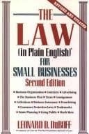 Tapa de The law (in plain English) for small businesses