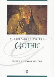 Tapa de A Companion to the Gothic