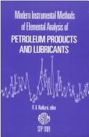 Tapa de Modern instrumental methods of elemental analysis of petroleum products and lubricants