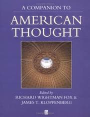 Tapa de Companion to American Thought