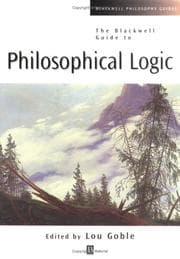 Tapa de Philosophical Logic