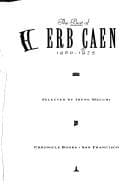 Tapa de The best of Herb Caen, 1960-1975