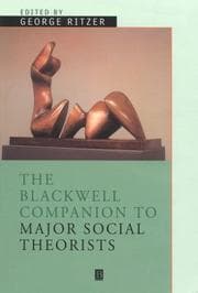 Tapa de A Companion to Major Social Theorists