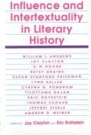 Tapa de Influence and intertextuality in literary history