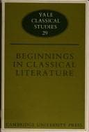 Tapa de Beginnings in classical literature