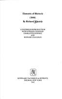 Tapa de Elements of rhetoric