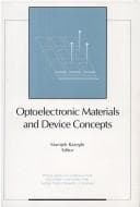 Tapa de Optoelectronic materials and device concepts