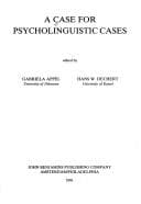 Tapa de A Case for psycholinguistic cases