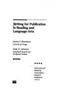 Tapa de Writing for publication in reading and language arts