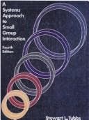Tapa de A systems approach to small group interaction