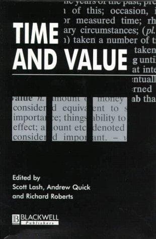 Tapa de Time and value