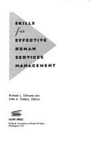 Tapa de Skills for effective human services management