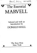 Tapa de The essential Marvell