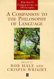 Tapa de A Companion to Philosophy of Language