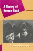 Tapa de A theory of human need