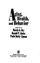 Tapa de Aging, health, and behavior