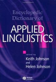 Tapa de Encyclopedic dictionary of applied linguistics