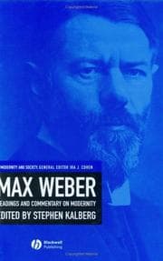 Tapa de Max Weber