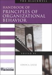 Tapa de The Blackwell Handbook of Principles of Organizational Behavior