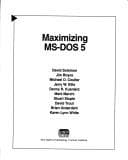 Tapa de Maximizing MS-DOS 5
