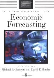 Tapa de Companion to Economic Forecasting