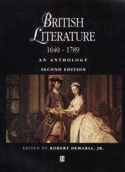 Tapa de British literature, 1640-1789--second edition