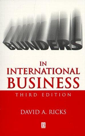 Tapa de Blunders in International Business