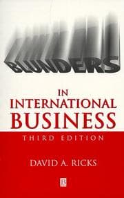 Tapa de Blunders in International Business