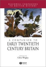 Tapa de A companion to early twentieth-century Britain