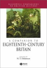 Tapa de A companion to eighteenth-century Britain