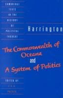 Tapa de The commonwealth of Oceana ; and, A system of politics