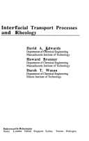 Tapa de Interfacial transport processes and rheology