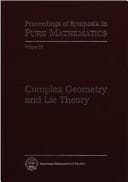 Tapa de Complex geometry and Lie theory