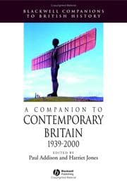 Tapa de A companion to contemporary Britain, 1939-2000