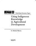 Tapa de Using indigenous knowledge in agricultural development