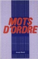 Tapa de Mots d'ordre