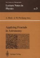 Tapa de Applying fractals in astronomy