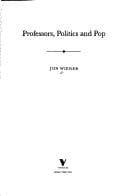 Tapa de Professors, politics, and pop
