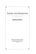 Tapa de Poetry and Pragmatism (Convergences: Inventories of the Present)