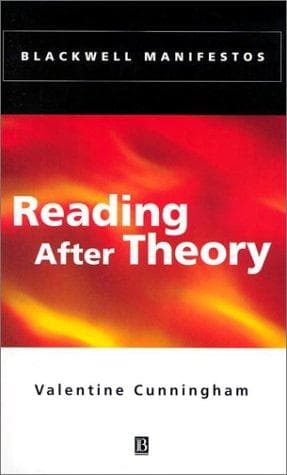 Tapa de Reading after theory